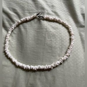 White Puka shell necklace